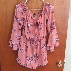 Rue21 floral pink romper